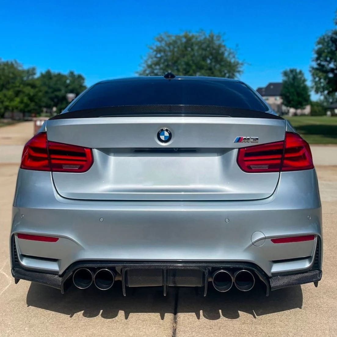 Carbon Diffuser 'V-Style' for BMW M3/M4 (F80/F82/F83)