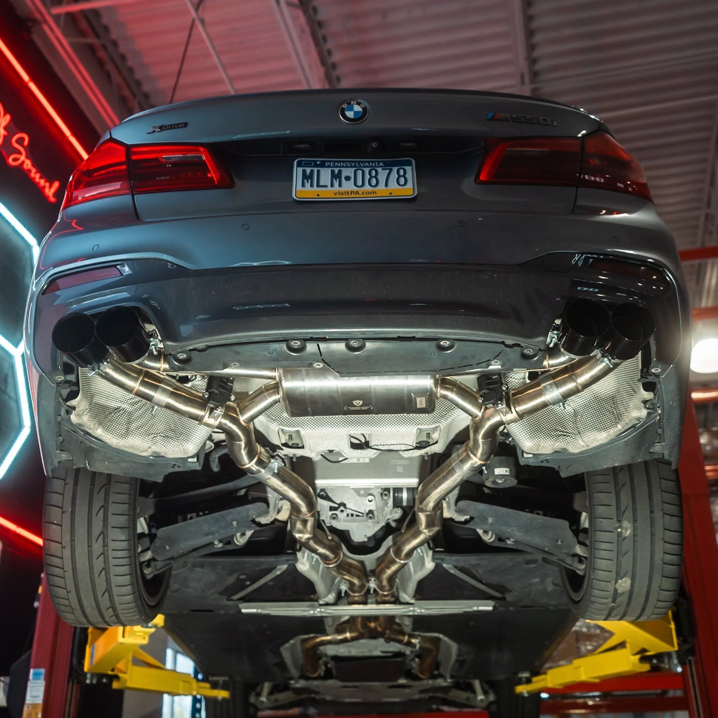 Valvetronic Designs exhaust system for BMW G30 M550I