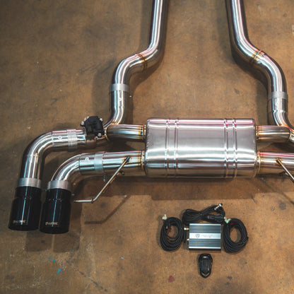 Valvetronic Designs exhaust system for BMW G30 M550I