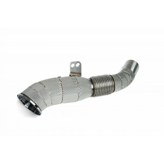 VRSF High Flow Downpipe with heat shield for BMW B58 Gen 1 (200 cpsi)